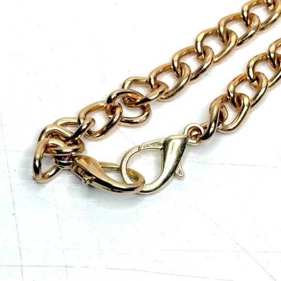 Bag Chain Strap Heavy Replacement Lobster Crossbody Handbag Purse 46" Gold - Picture 2 of 2